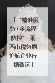 “精准服务+全流程防控” 莱西市税务局护航企业行稳致远