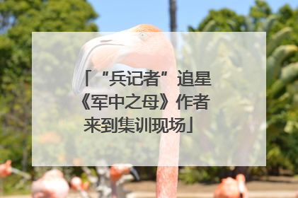 “兵记者”追星《军中之母》作者来到集训现场