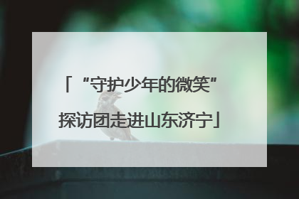 “守护少年的微笑” 探访团走进山东济宁