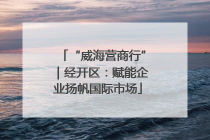 “威海营商行”｜经开区：赋能企业扬帆国际市场