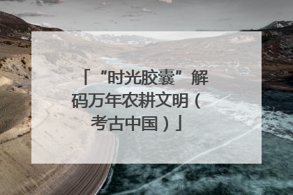 “时光胶囊”解码万年农耕文明（考古中国）