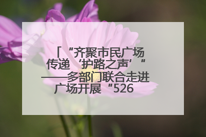 “齐聚市民广场 传递‘护路之声’”——多部门联合走进广场开展“526 我爱路”宣传活动