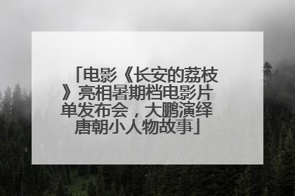电影《长安的荔枝》亮相暑期档电影片单发布会，大鹏演绎唐朝小人物故事