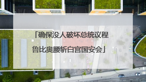 确保没人破坏总统议程 鲁比奥腰斩白宫国安会