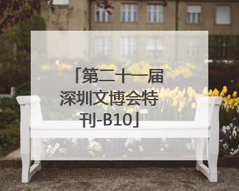 第二十一届深圳文博会特刊-B10