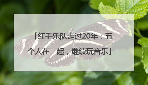 红手乐队走过20年：五个人在一起，继续玩音乐