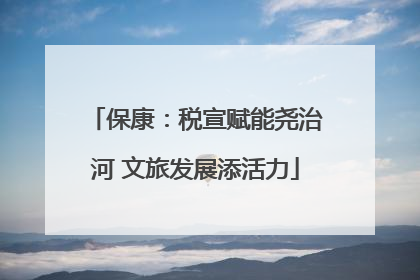 保康：税宣赋能尧治河 文旅发展添活力