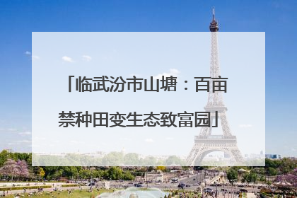 临武汾市山塘：百亩禁种田变生态致富园