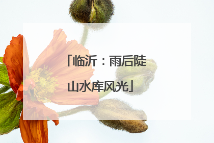 临沂：雨后陡山水库风光