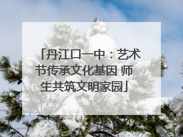 丹江口一中：艺术节传承文化基因 师生共筑文明家园