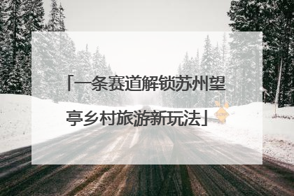 一条赛道解锁苏州望亭乡村旅游新玩法
