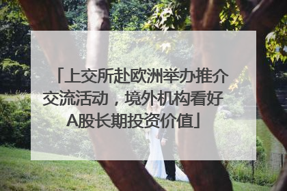 上交所赴欧洲举办推介交流活动，境外机构看好A股长期投资价值