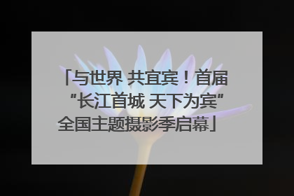 与世界 共宜宾！首届“长江首城 天下为宾”全国主题摄影季启幕