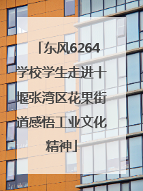东风6264学校学生走进十堰张湾区花果街道感悟工业文化精神