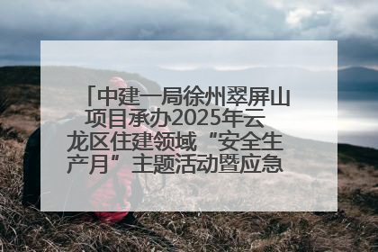 中建一局徐州翠屏山项目承办2025年云龙区住建领域“安全生产月”主题活动暨应急救援演练观摩会