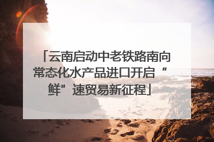 云南启动中老铁路南向常态化水产品进口开启“鲜”速贸易新征程