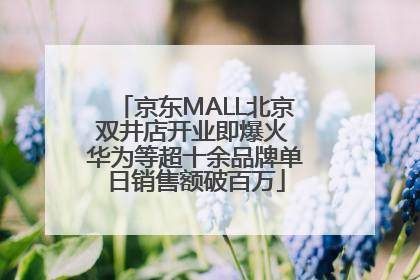 京东MALL北京双井店开业即爆火 华为等超十余品牌单日销售额破百万