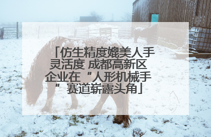 仿生精度媲美人手灵活度 成都高新区企业在“人形机械手”赛道崭露头角