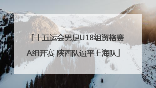 十五运会男足U18组资格赛A组开赛 陕西队逼平上海队