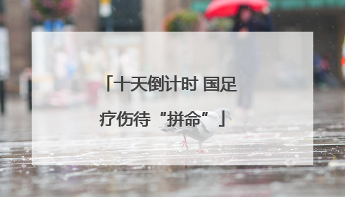十天倒计时 国足疗伤待“拼命”