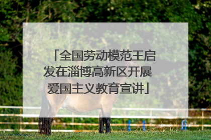 全国劳动模范王启发在淄博高新区开展爱国主义教育宣讲
