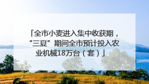 全市小麦进入集中收获期，“三夏”期间全市预计投入农业机械18万台（套）