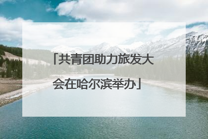 共青团助力旅发大会在哈尔滨举办