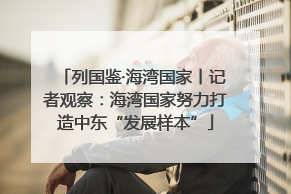 列国鉴·海湾国家丨记者观察：海湾国家努力打造中东“发展样本”