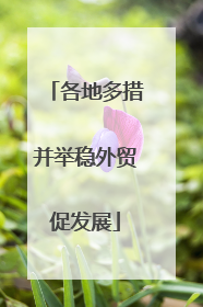 各地多措并举稳外贸促发展