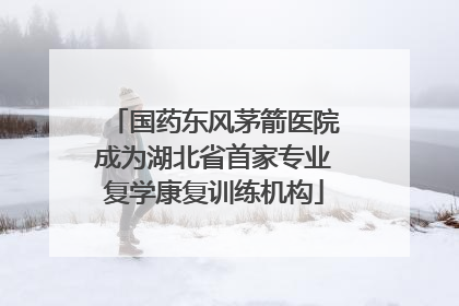 国药东风茅箭医院成为湖北省首家专业复学康复训练机构