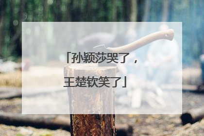 孙颖莎哭了，王楚钦笑了