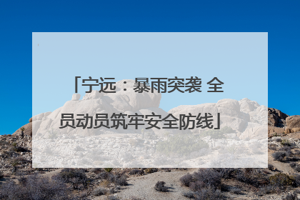 宁远：暴雨突袭 全员动员筑牢安全防线