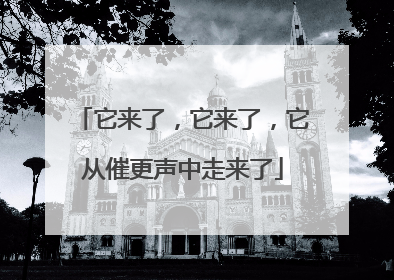 它来了，它来了，它从催更声中走来了