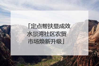定点帮扶显成效 水景湾社区农贸市场焕新升级