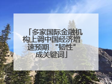 多家国际金融机构上调中国经济增速预期 “韧性”成关键词