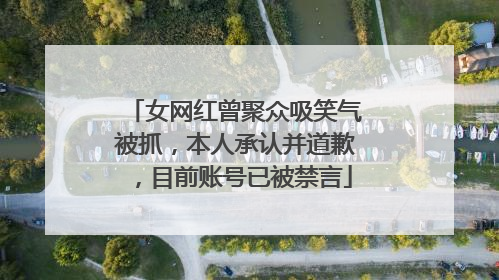 女网红曾聚众吸笑气被抓，本人承认并道歉，目前账号已被禁言