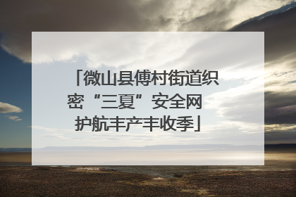 微山县傅村街道织密“三夏”安全网 护航丰产丰收季