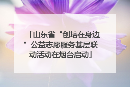 山东省“创培在身边”公益志愿服务基层联动活动在烟台启动