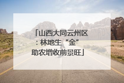 山西大同云州区：林地生“金” 助农增收前景旺