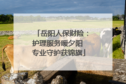 岳阳人保财险：护理服务暖夕阳 专业守护获锦旗