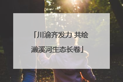 川渝齐发力 共绘濑溪河生态长卷