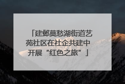 建邺莫愁湖街道艺苑社区在社企共建中开展“红色之旅”