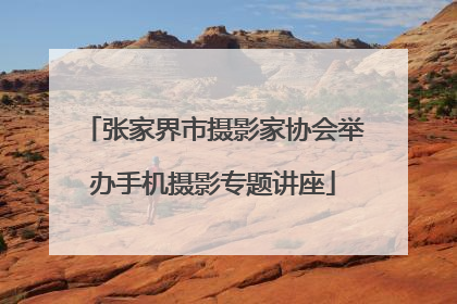 张家界市摄影家协会举办手机摄影专题讲座