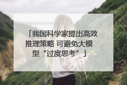 我国科学家提出高效推理策略 可避免大模型“过度思考”