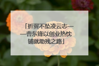 折翼不坠凌云志——曹东锋以创业热忱铺就助残之路