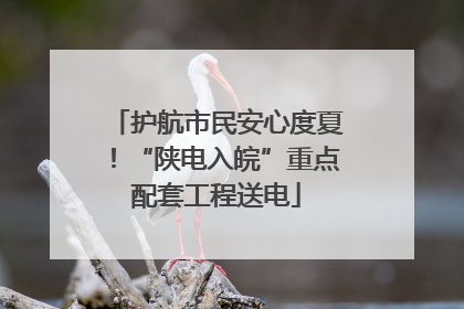 护航市民安心度夏！“陕电入皖”重点配套工程送电