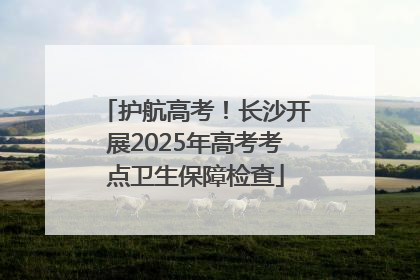 护航高考！长沙开展2025年高考考点卫生保障检查