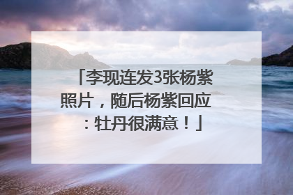 李现连发3张杨紫照片，随后杨紫回应：牡丹很满意！