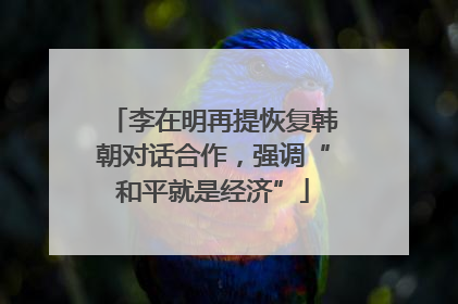 李在明再提恢复韩朝对话合作，强调“和平就是经济”