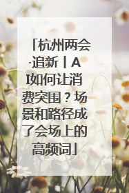 杭州两会·追新丨AI如何让消费突围？场景和路径成了会场上的高频词